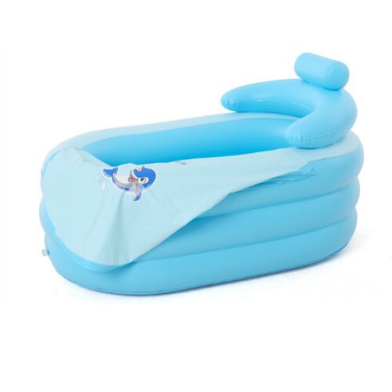 Portable Inflatable Adult Spa PVC Foldable Bathtub with Insulated Inflatable Mat